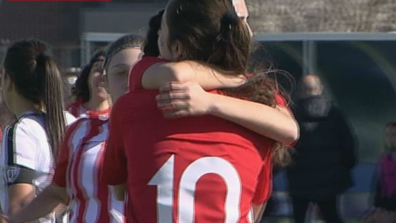 Gol de Claudia, del Atlético, al Madrid CFF (0-1)