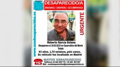 Temen que Roberto, el hombre desaparecido de Casarrubios, haya sido víctima de un robo
