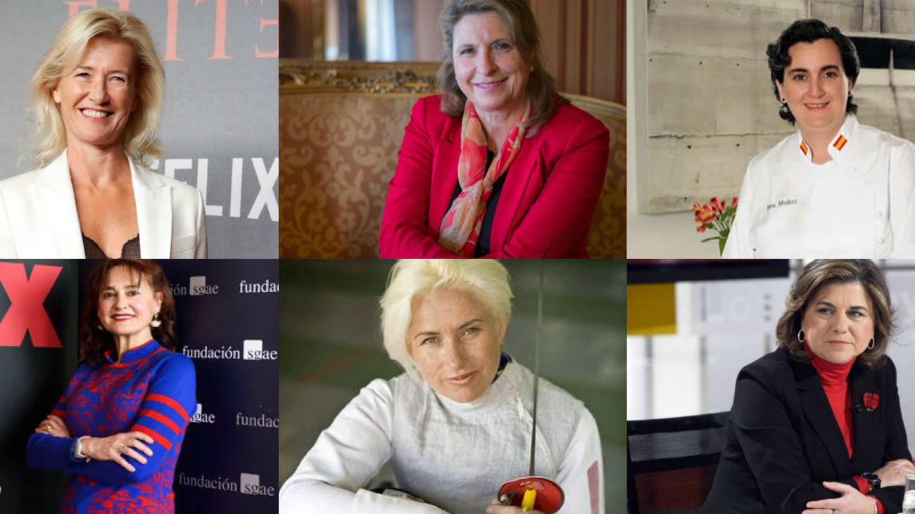 Ana Duato, Lucía Méndez, Pepa Muñoz, Sara Gómez, Gema Hassen-Bey y Elena Cánovas