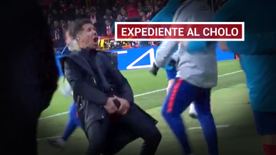 Simeone podría ser sancionado por su polémica celebración