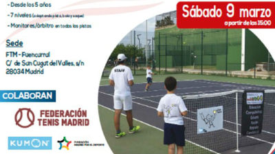 Torneo de tenis de base 'Creciendo en valores'