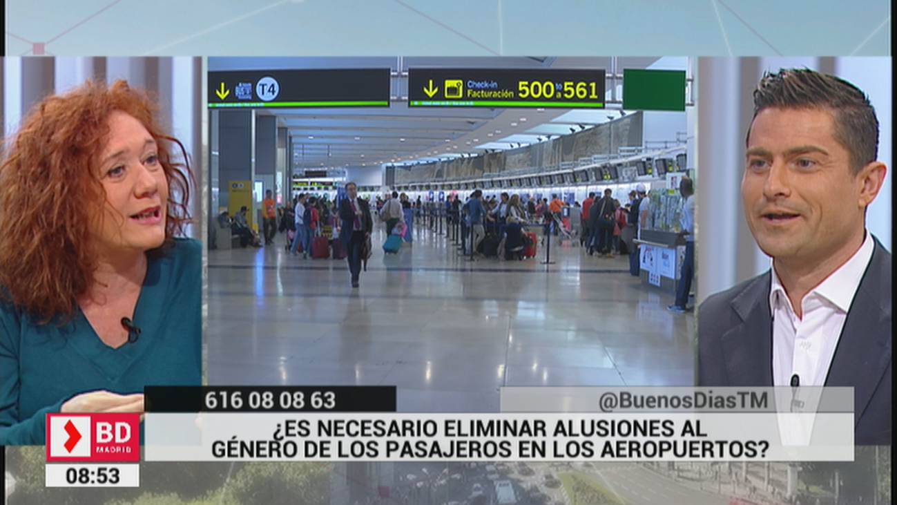 ¿Es necesario eliminar alusiones al género de los pasajeros en los aeropuertos?