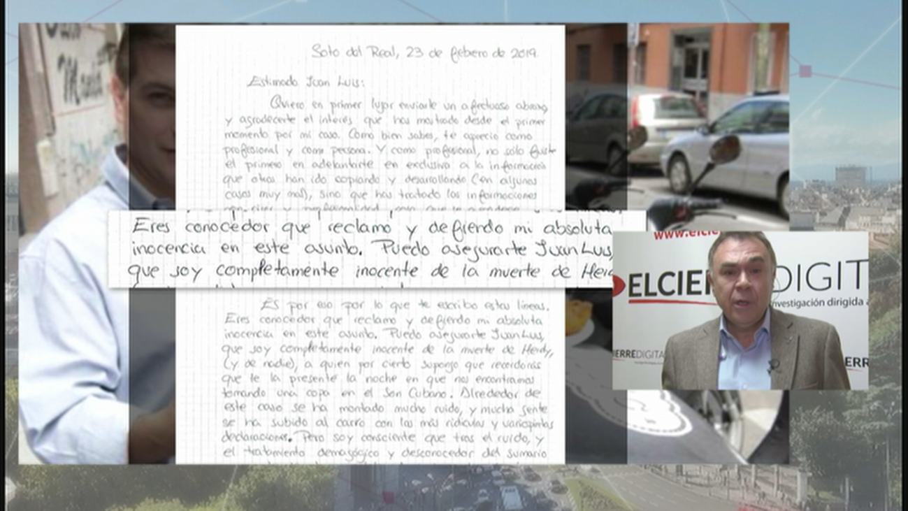 El 'rey del cachopo' defiende su inocencia en una carta a un colaborador de Telemadrid