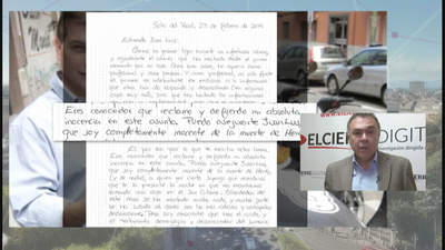El 'rey del cachopo' defiende su inocencia en una carta a un colaborador de Telemadrid