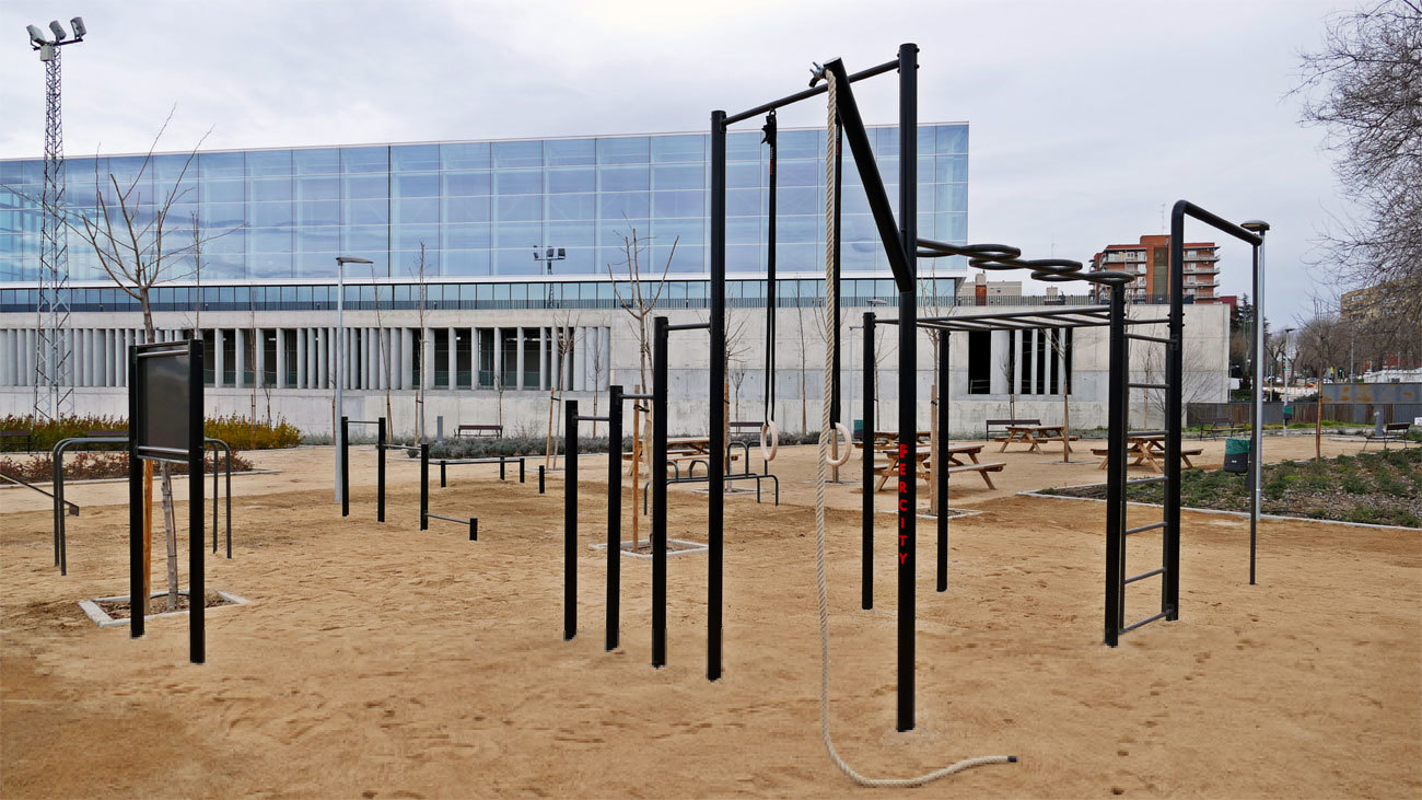 Imagen de parte de las instalaciones del polideportivo municipal 'Andrés Torrejón' de Móstoles