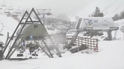 Llega la nieve a la Sierra de Madrid después de tres semanas de sequía
