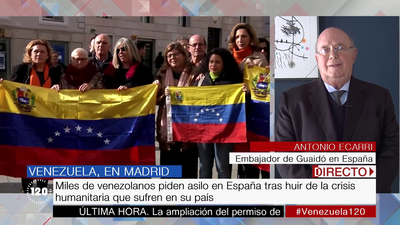 El embajador de Guaidó en España: "Esperamos más presión internacional para que se ingrese la ayuda humanitaria"