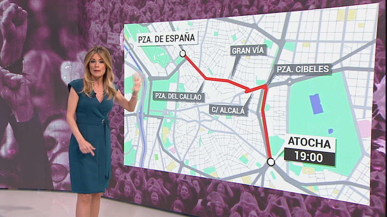 Una manifestación en Madrid para reivindicar el papel de la mujer