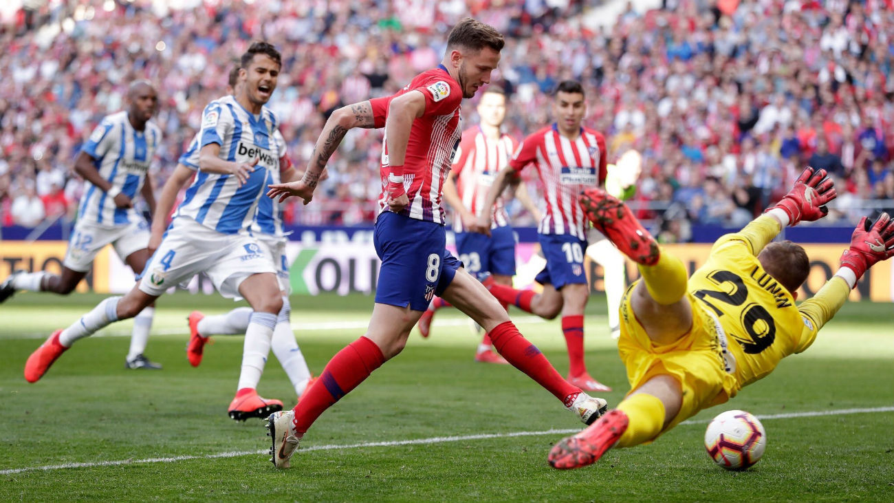 1-0. Saúl resuelve ante el Leganés