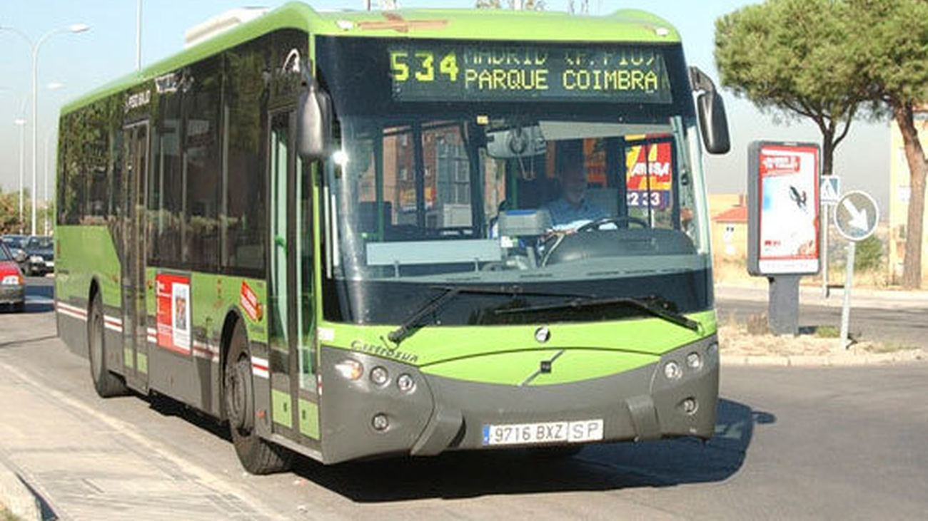 Autobús de la Línea 534, que une Madrid con Xanadú