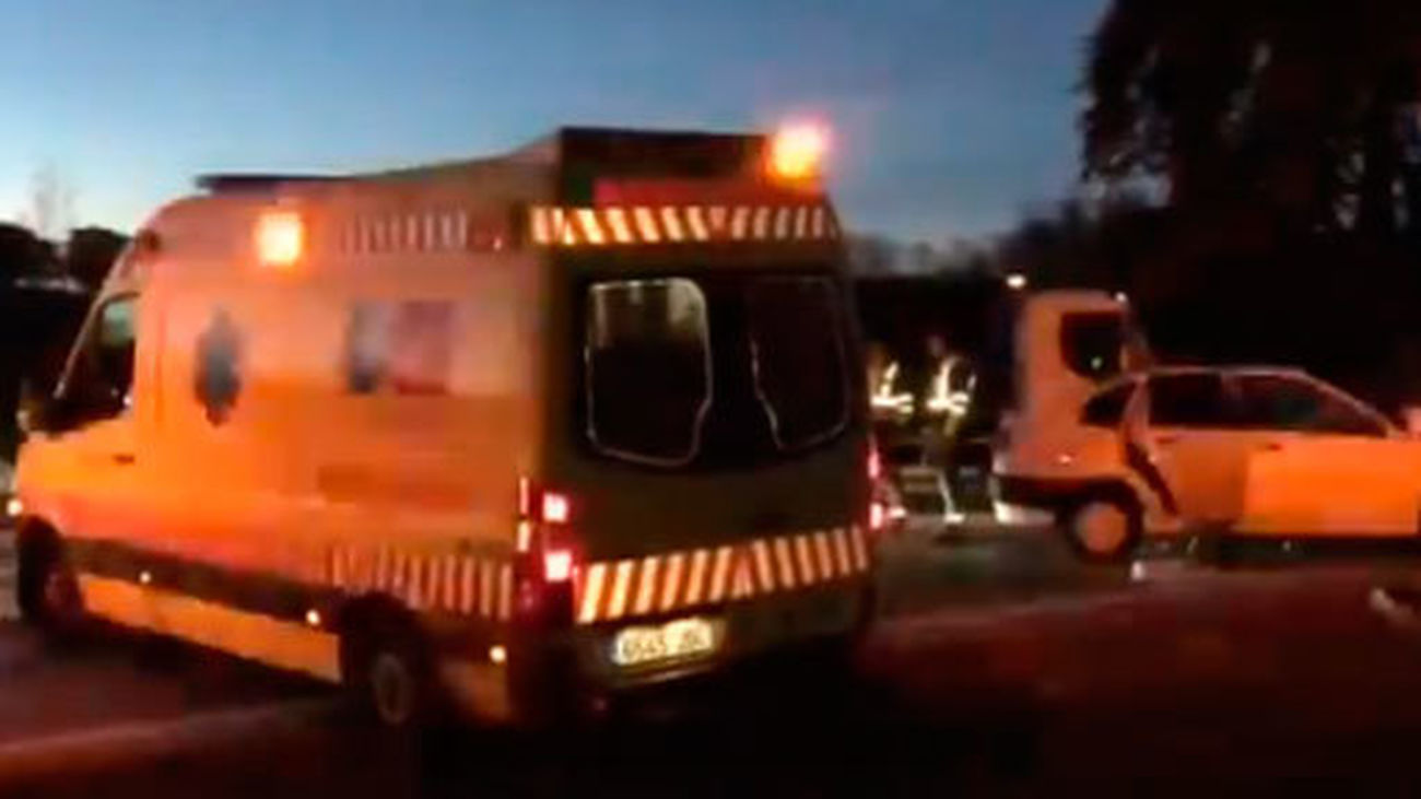 Tres mujeres heridas, una grave, en un accidente en la carretera de El Escorial