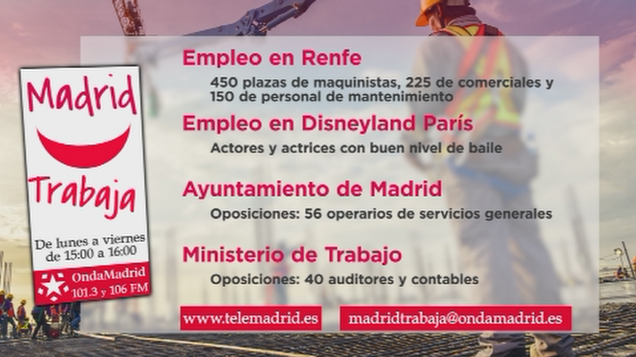 Si estás buscando trabajo en Madrid, estas ofertas te pueden interesar
