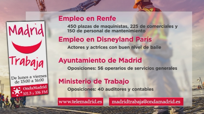 Si estás buscando trabajo en Madrid, estas ofertas te pueden interesar