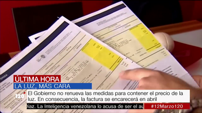 El recibo de la luz volverá a subir a partir de abril