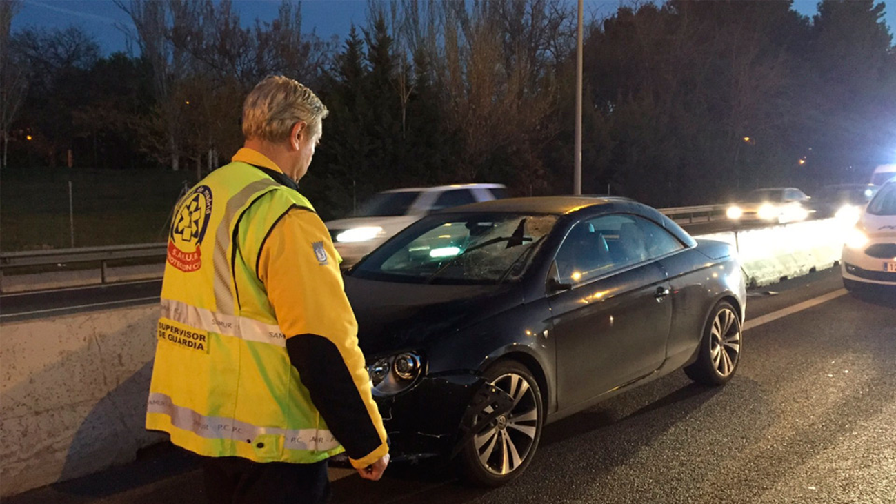 Muere un hombre de 49 años atropellado en la M-30 cerca del nudo Sur