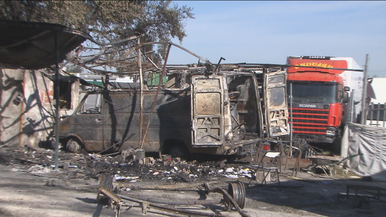 Sus ahorros, quemados en el incendio de Navalcarnero