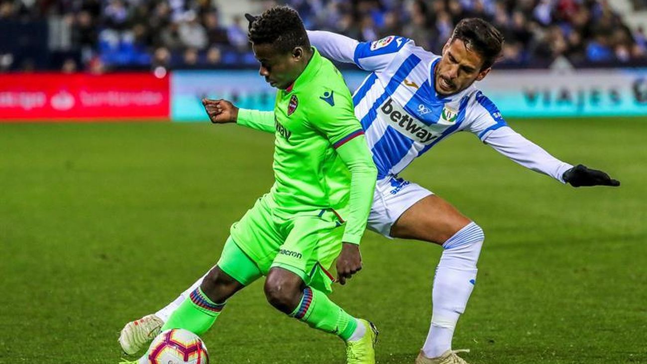 Diego Reyes jugando con el Leganés