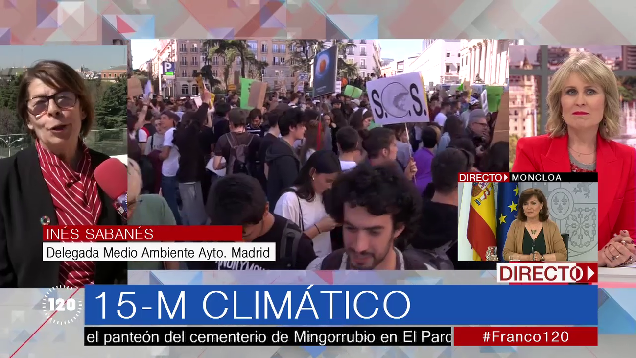 Inés Sabanés, sobre el 15-M verde: "Es una lucha urgente e imprescindible"