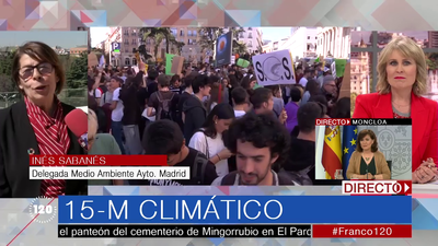 Inés Sabanés, sobre el 15-M verde: "Es una lucha urgente e imprescindible"