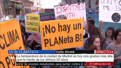 El cambio climático moviliza a los estudiantes españoles
