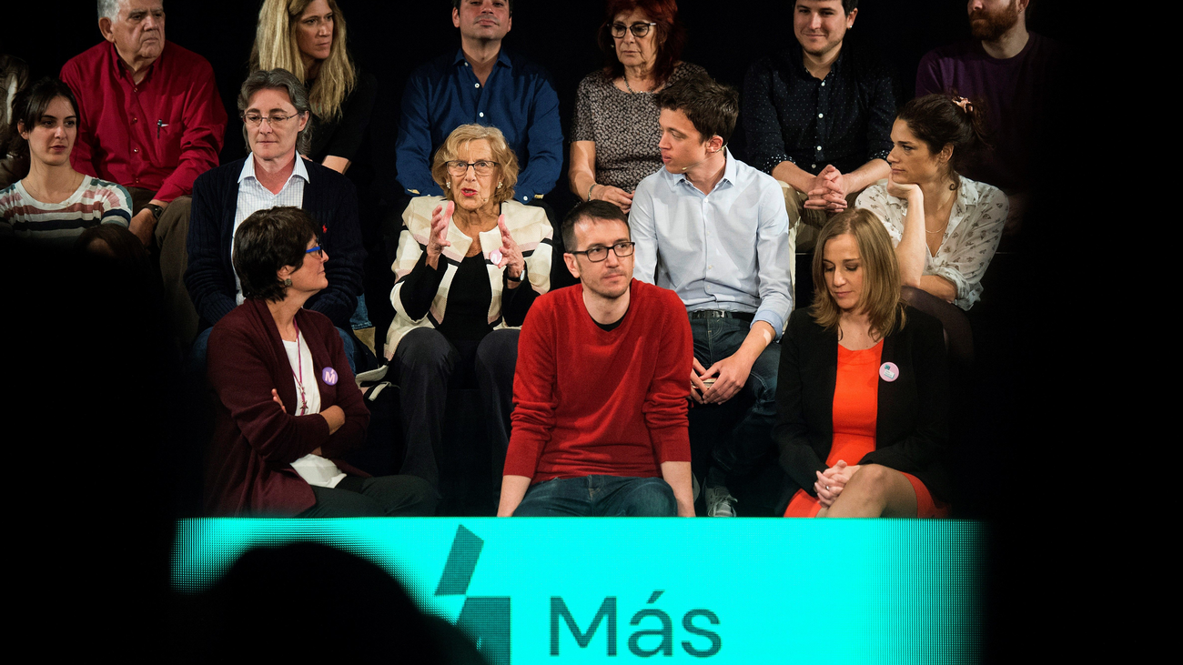 Errejón y Carmena presentan a los precandidatos de Más Madrid