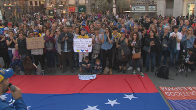 Cientos de personas denuncian en Madrid la crisis humanitaria en Venezuela