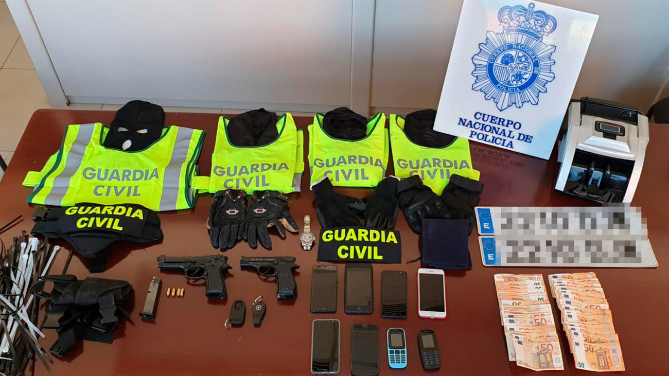 La Policía desarticula una banda que asaltaba a narcos y a empresarios