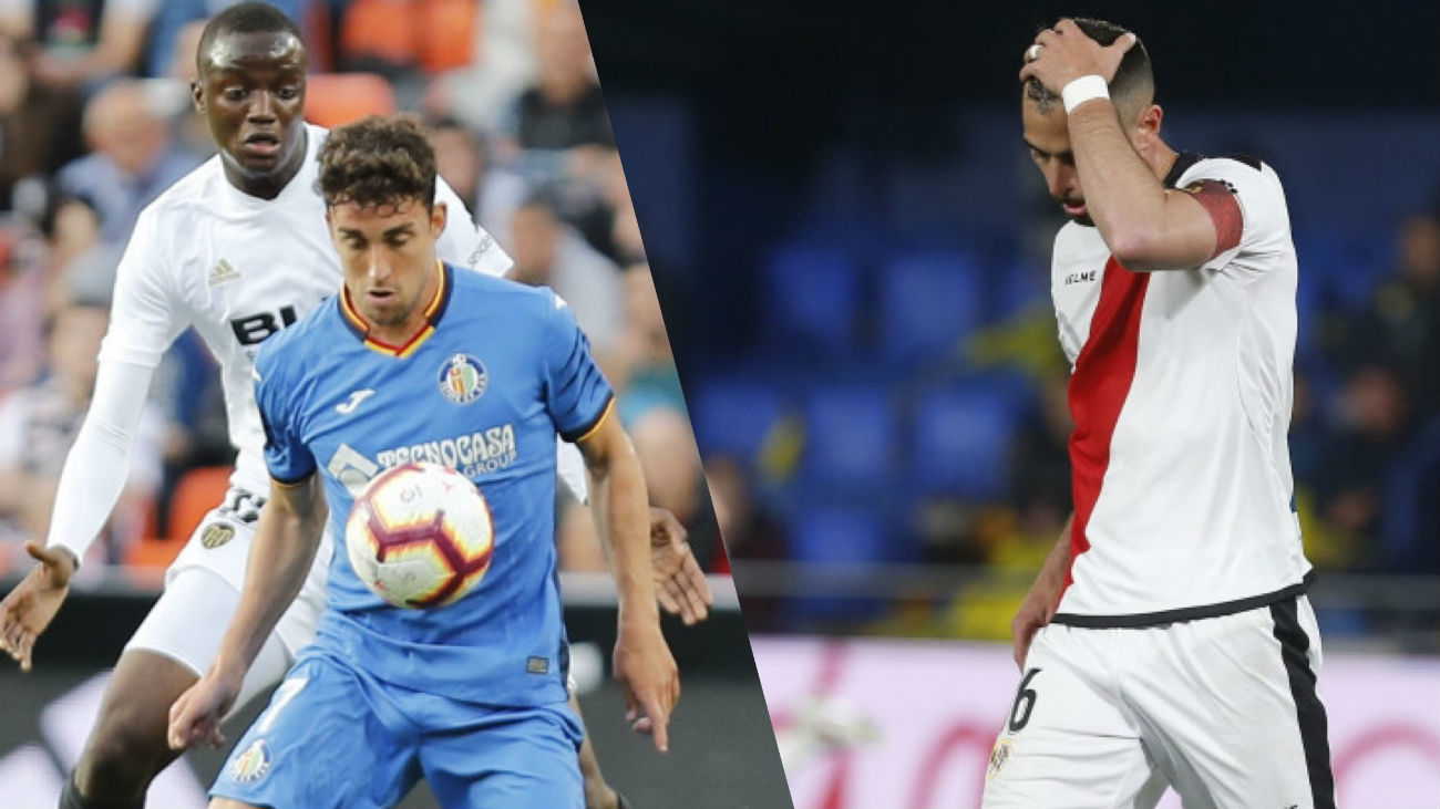 Valencia-Getafe y Villarreal-Rayo Vallecano