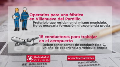 Se buscan operarios para trabajar en una fábrica en Villanueva del Pardillo