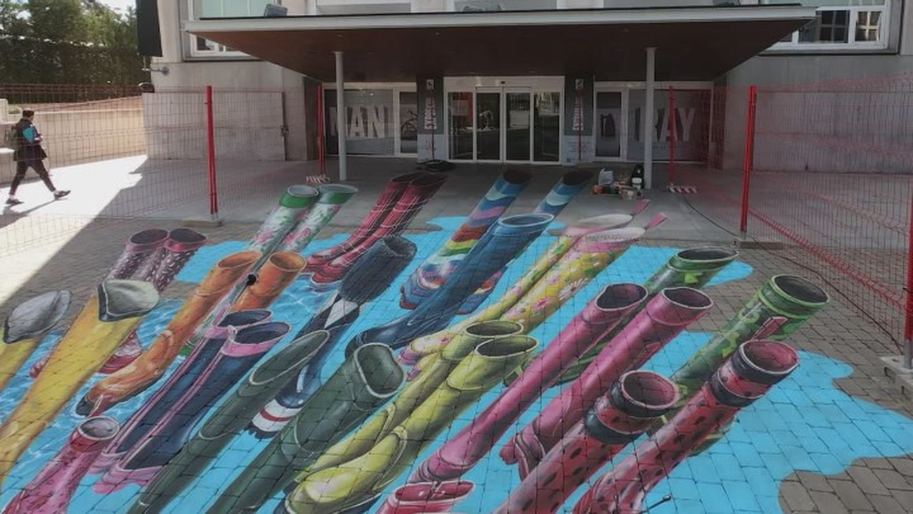 Madrid celebra el Día Mundial del Agua con el arte urbano de Leon Keer