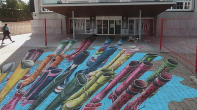 Madrid celebra el Día Mundial del Agua con el arte urbano de Leon Keer