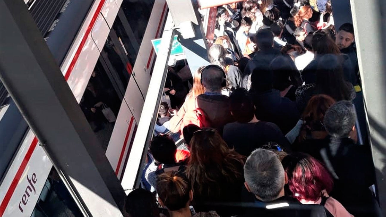 Demoras en la linea C-4  de Cercanías por avería en Villaverde Alto