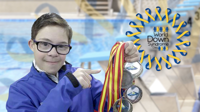 Guillermo, un nadador con síndrome de down sin barreras