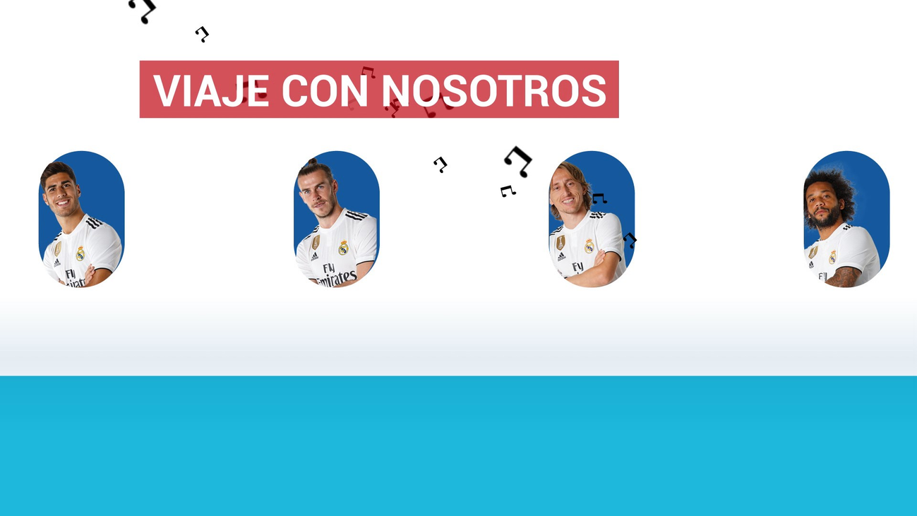 La cara menos conocida de los jugadores del Real Madrid en su avión