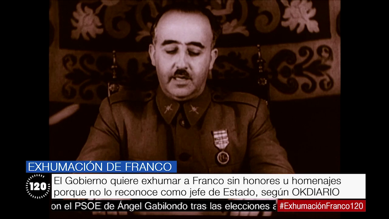 Sánchez quiere exhumar a Franco sin los honores de jefe de Estado, según Okdiario