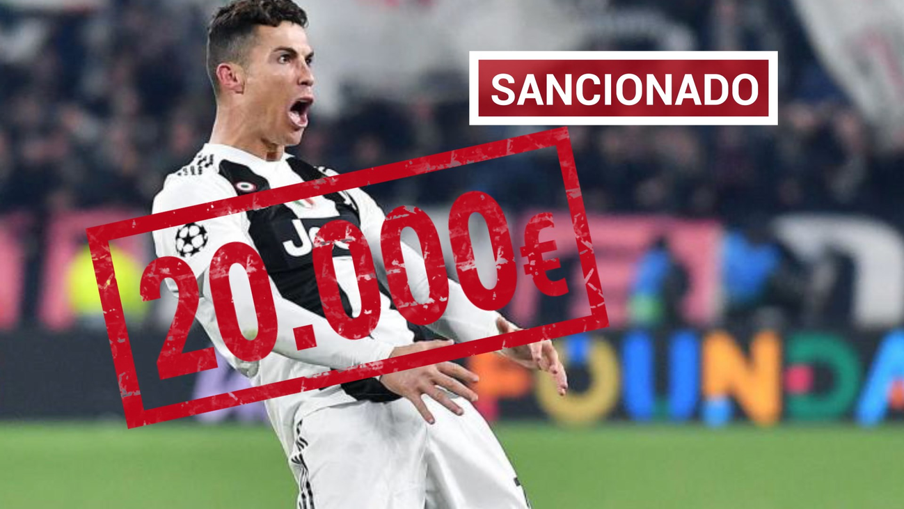 Multa de 20.000 euros a Cristiano por su gesto contra el Atlético