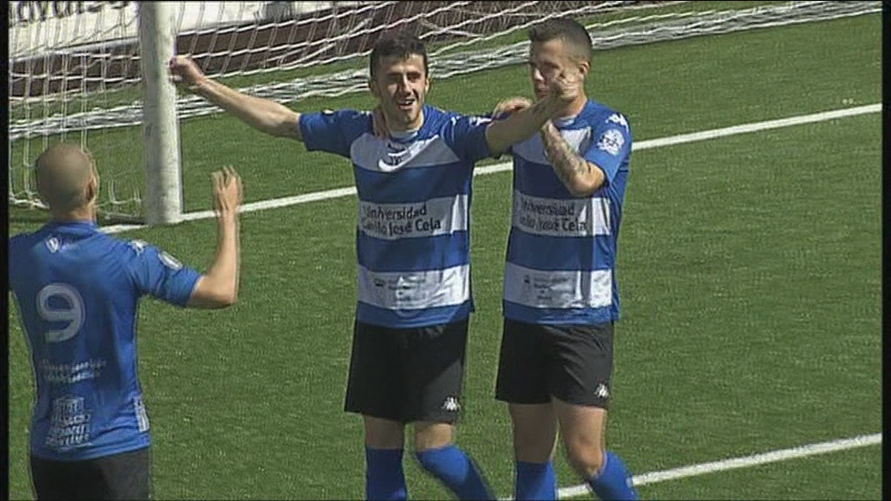 Gol de Tamayo, del Inter Madrid, al Navalcarnero (1-3)