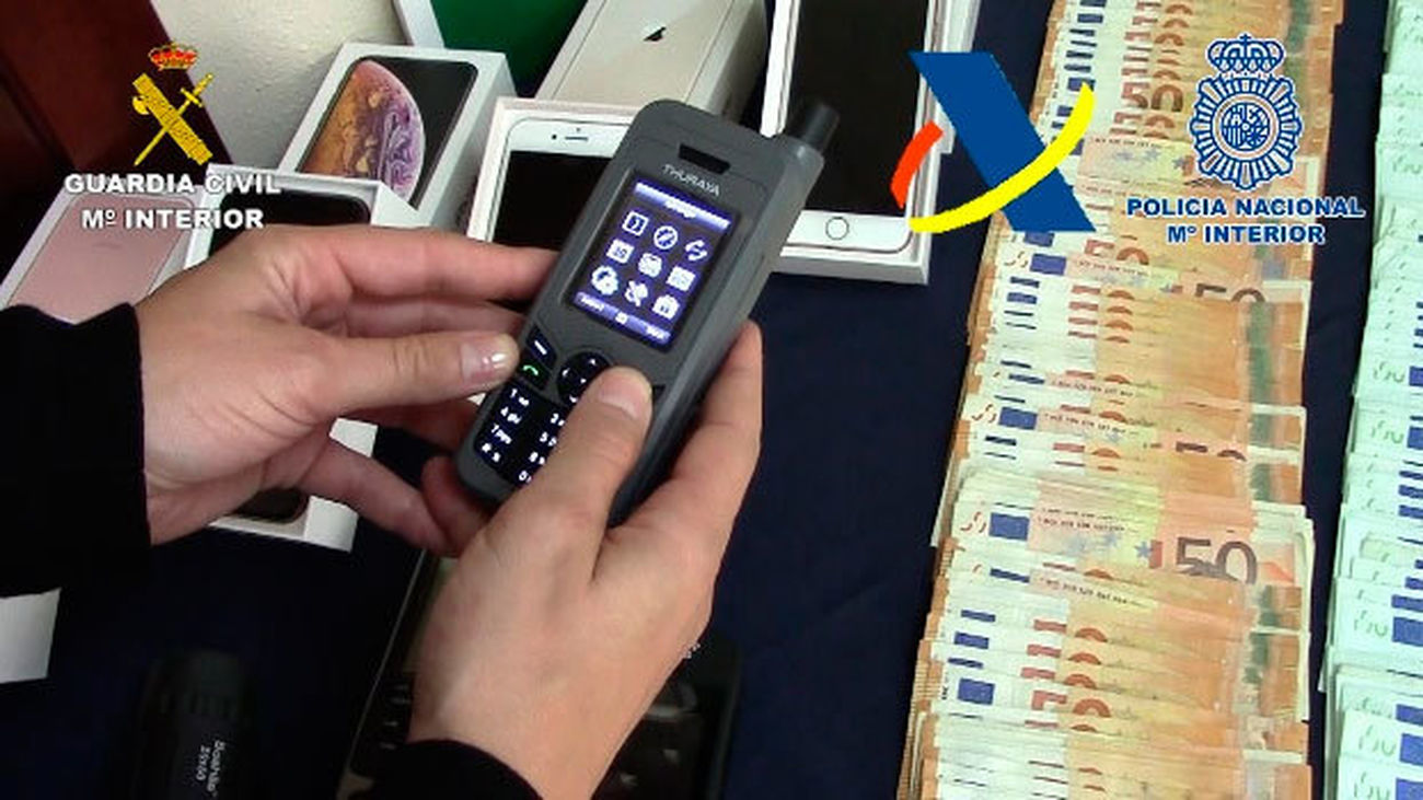 Parte del material incautado a los traficantes de droga detenidos en Málaga