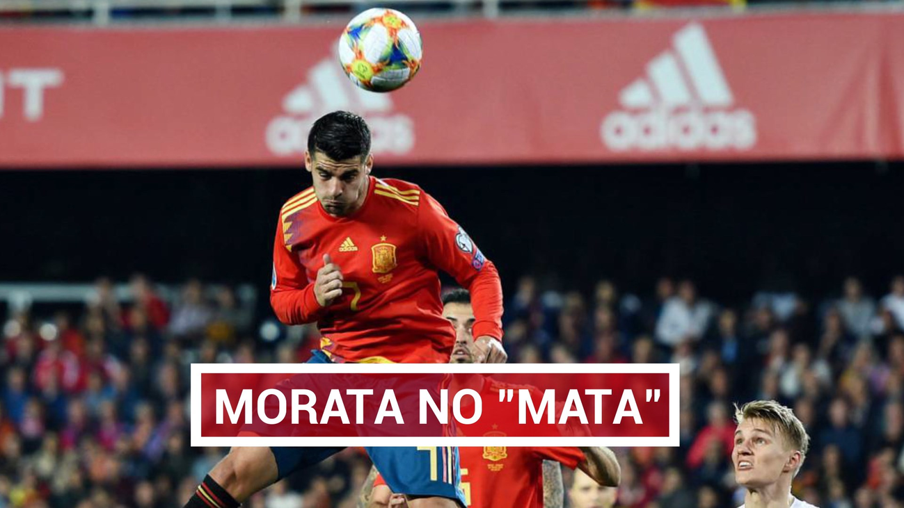 A Morata le falla la puntería