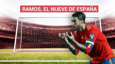 Sergio Ramos, máximo goleador de la España de Luis Enrique
