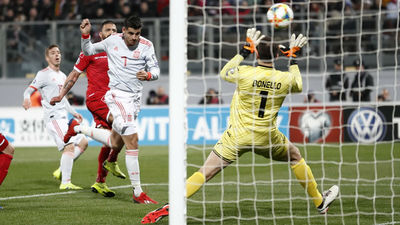 0-2. España resuelve ante Malta con un doblete de Morata