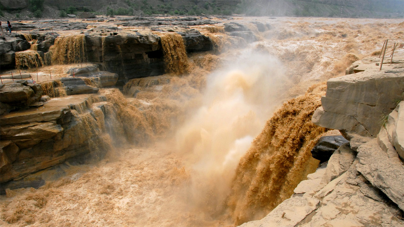 El río Amarillo se deshiela