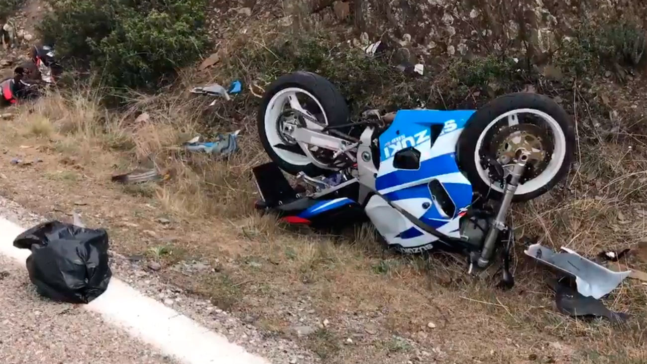 Muere un motorista en choque frontal de dos motocicletas en El Berrueco