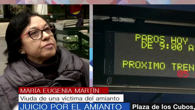 La viuda de una víctima del amianto en Metro: "No había control ni equipos de protección"