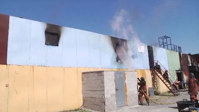 Así practican los bomberos del Ayuntamiento de Madrid