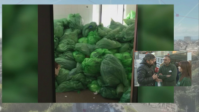 La basura en el Clínico se acumula en el cuarto día de paros