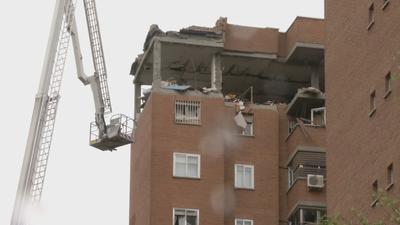 Una explosión destroza dos pisos de un edificio de Vallecas