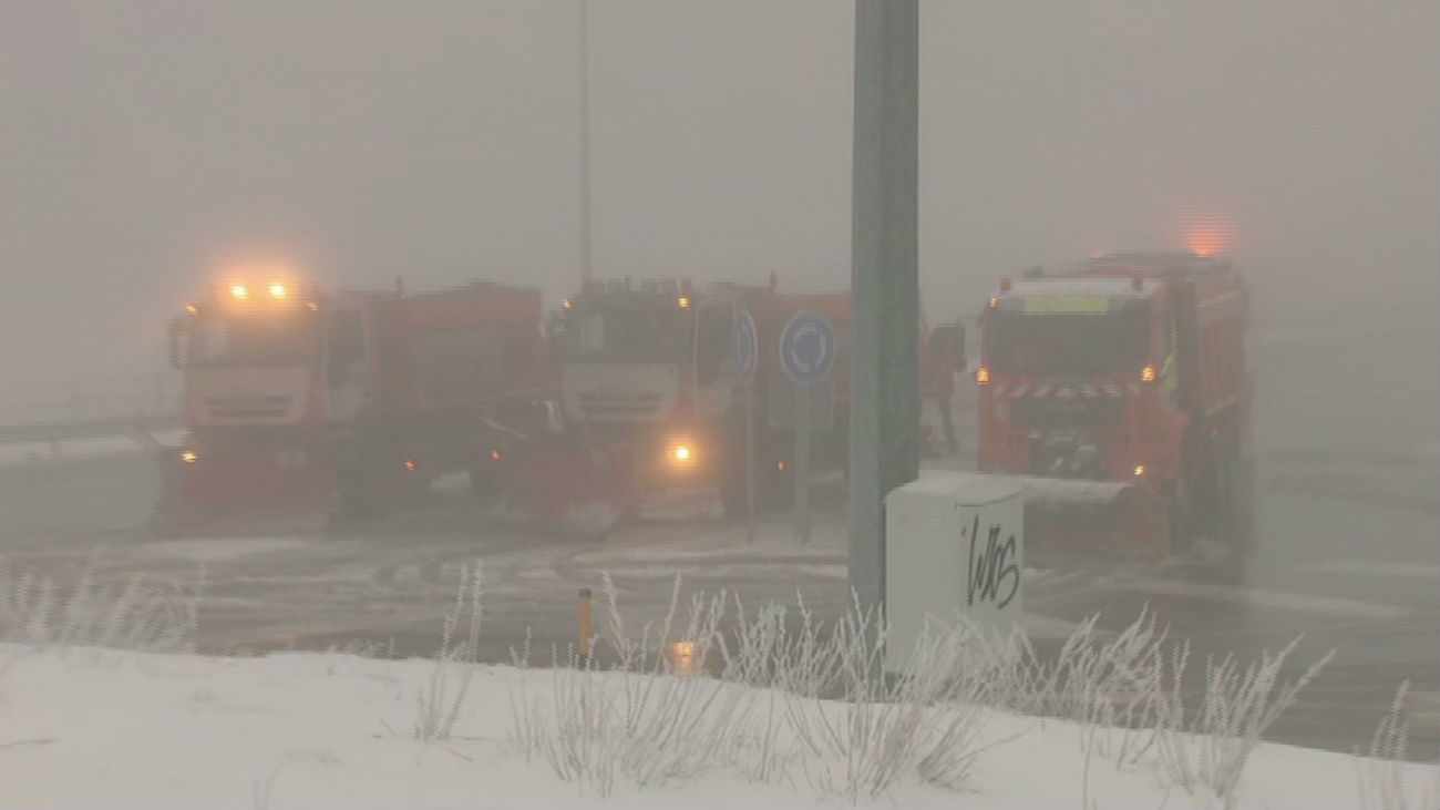 La nieve vuelve a cubrir de blanco Navacerrada