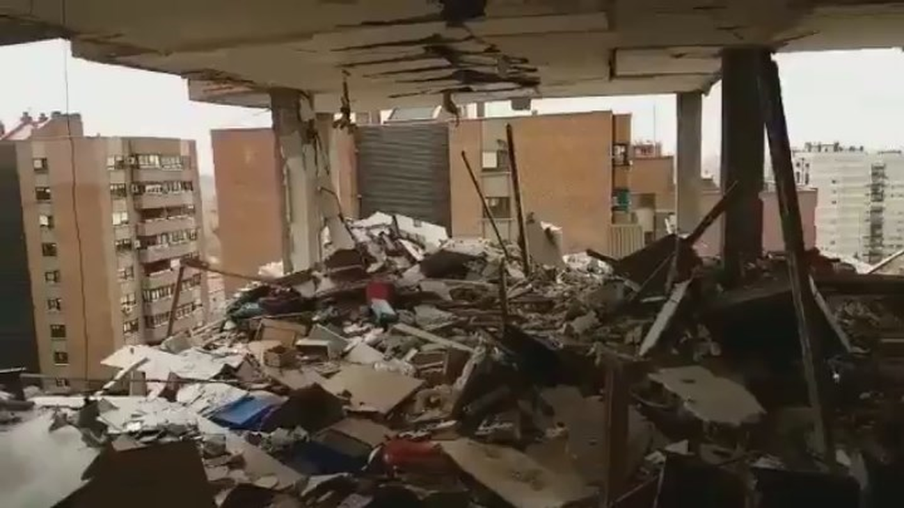 Al menos 16 heridos en la explosión de  un piso en Puente de Vallecas