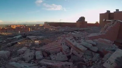 Técnicos municipales consolidarán el edificio siniestrado en Vallecas